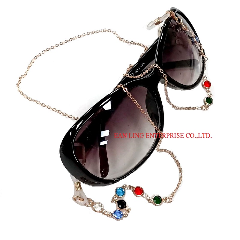 压克力串珠时尚眼镜链